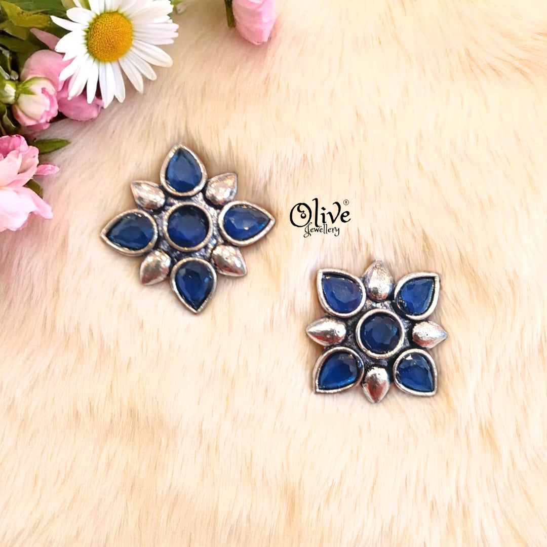 Oxidized Earrings - 465