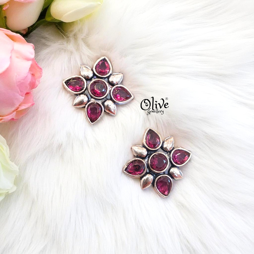 Oxidized Earrings - 465