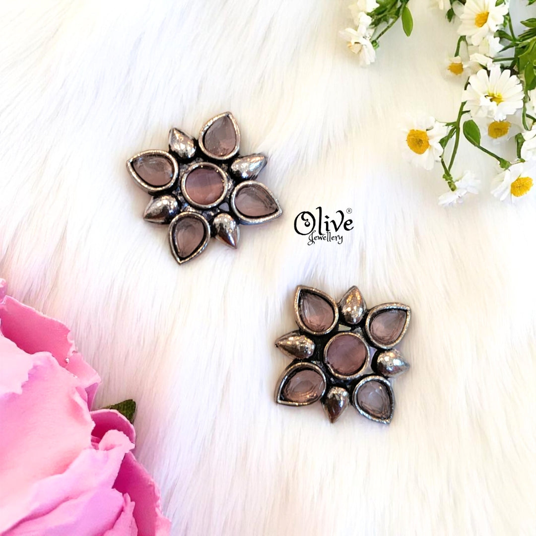 Oxidized Earrings - 465