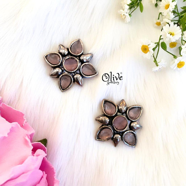 Oxidized Earrings - 465