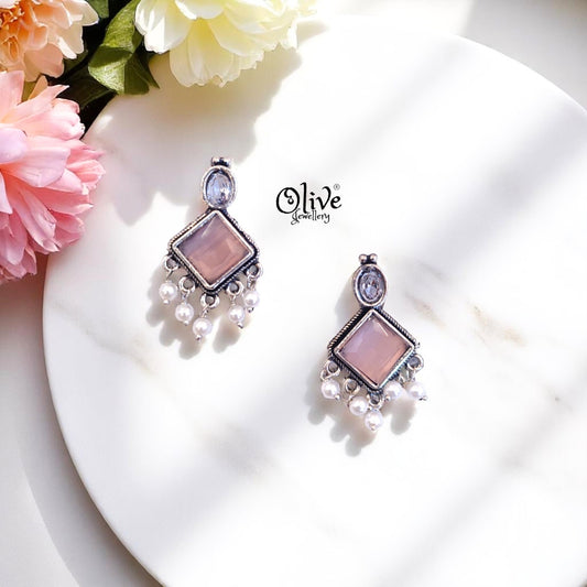 Oxidized Earrings - 477