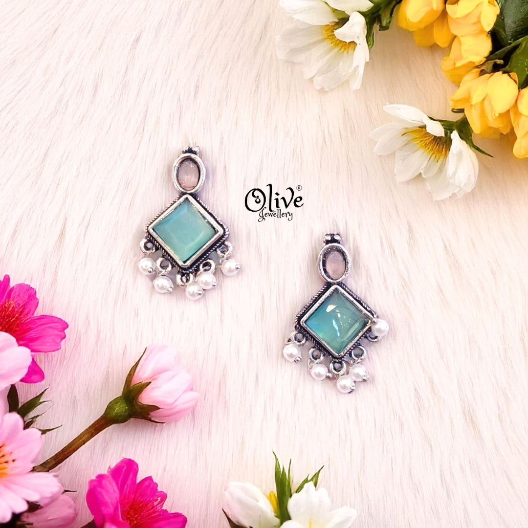 Oxidized Earrings - 477