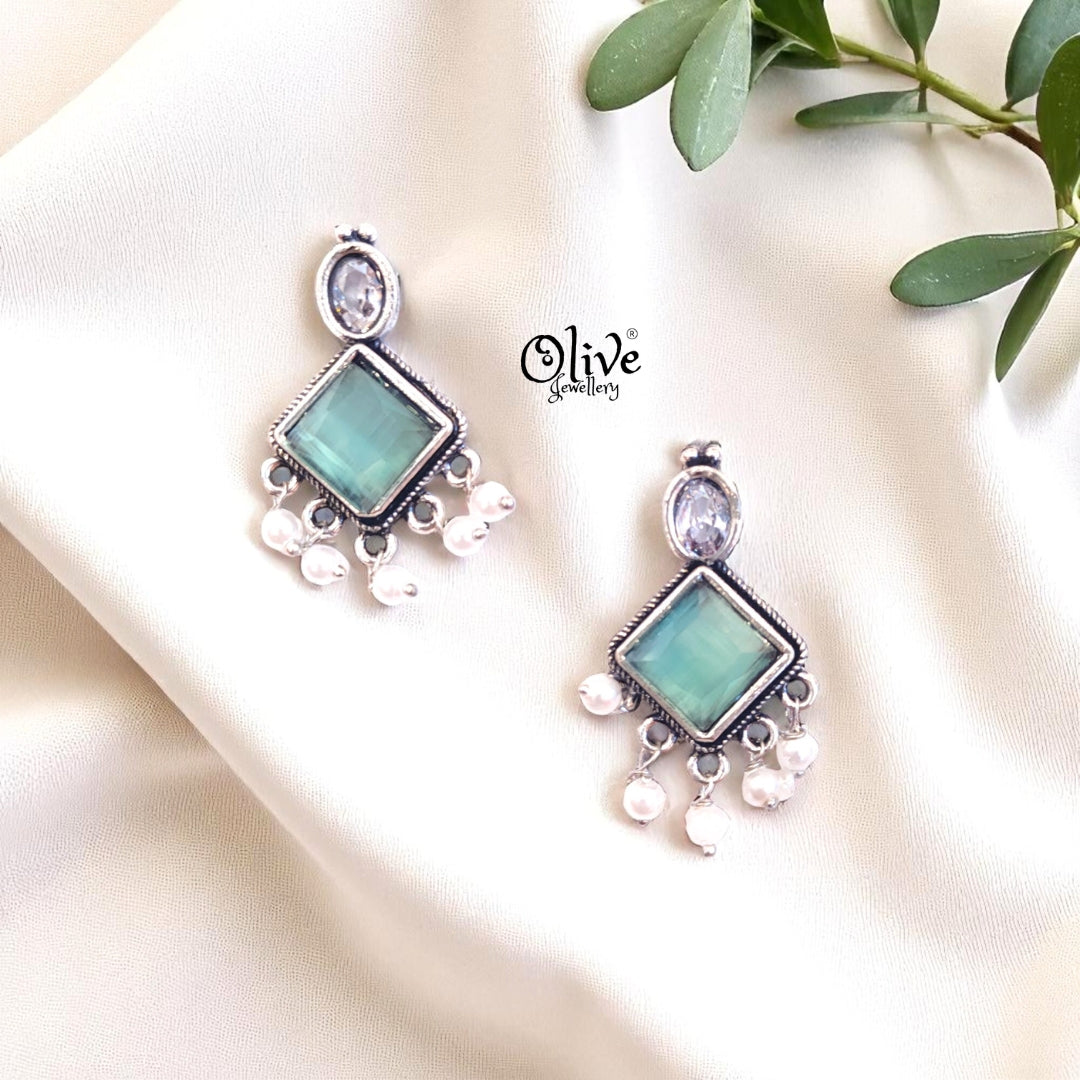 Oxidized Earrings - 477