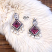Oxidized Earrings - 477