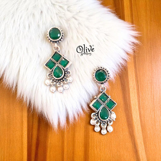 Oxidized Earrings - 488