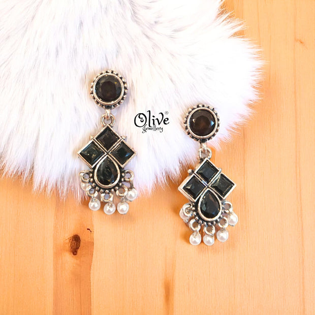 Oxidized Earrings - 488