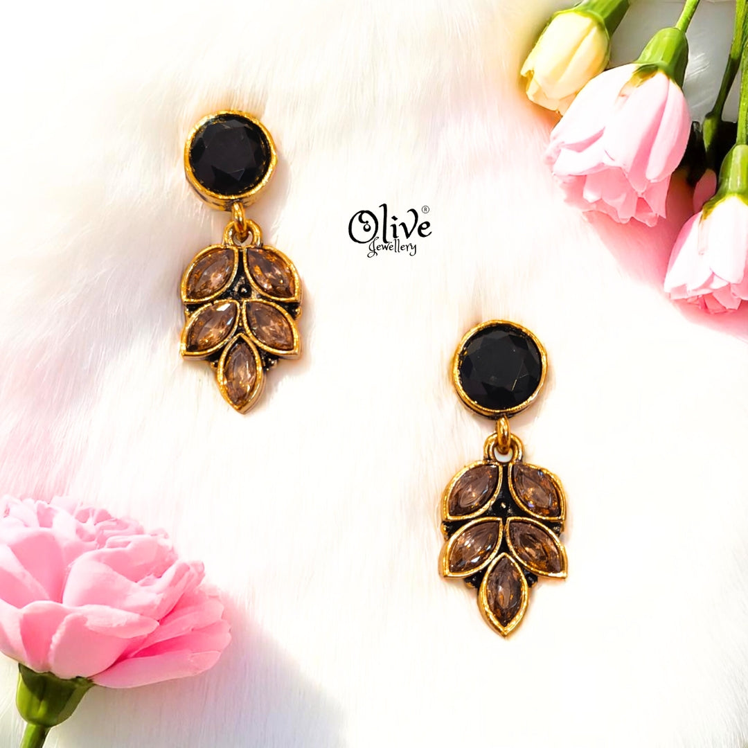 Oxidized Earrings - 499