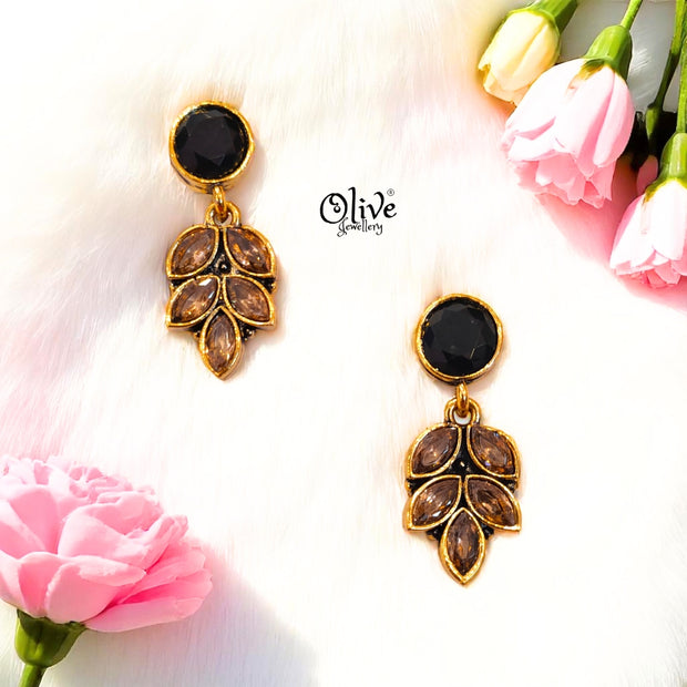 Oxidized Earrings - 499
