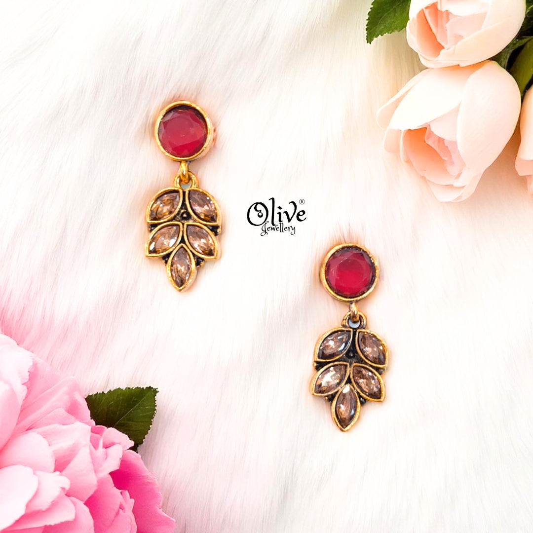 Oxidized Earrings - 499