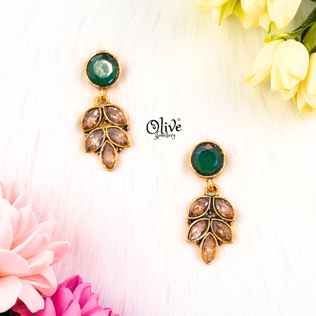 Oxidized Earrings - 499