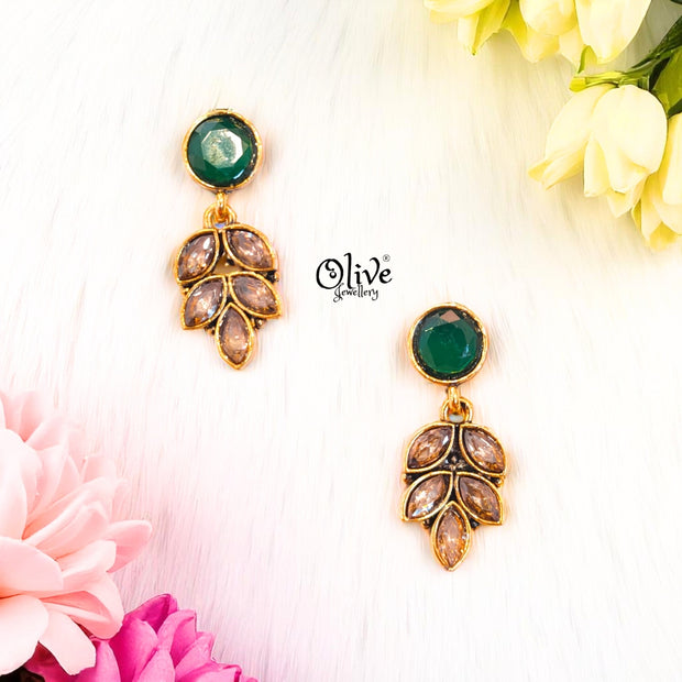 Oxidized Earrings - 499