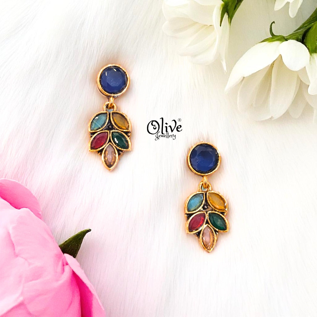 Oxidized Earrings - 499