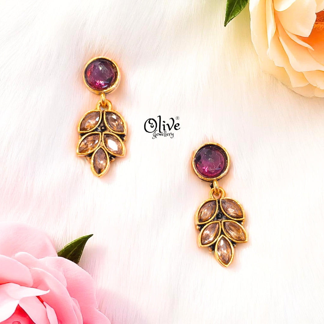 Oxidized Earrings - 499