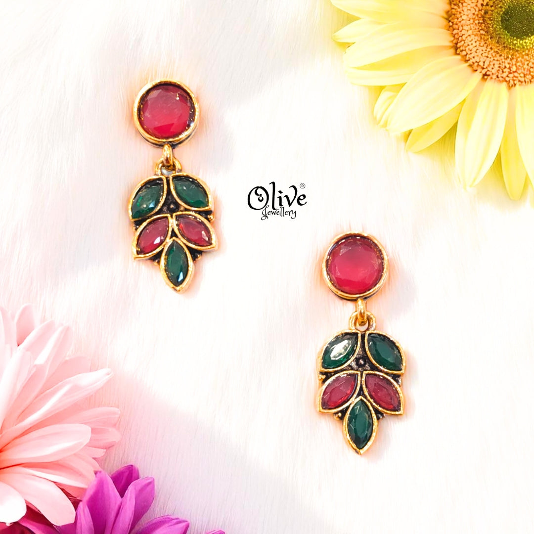 Oxidized Earrings - 499