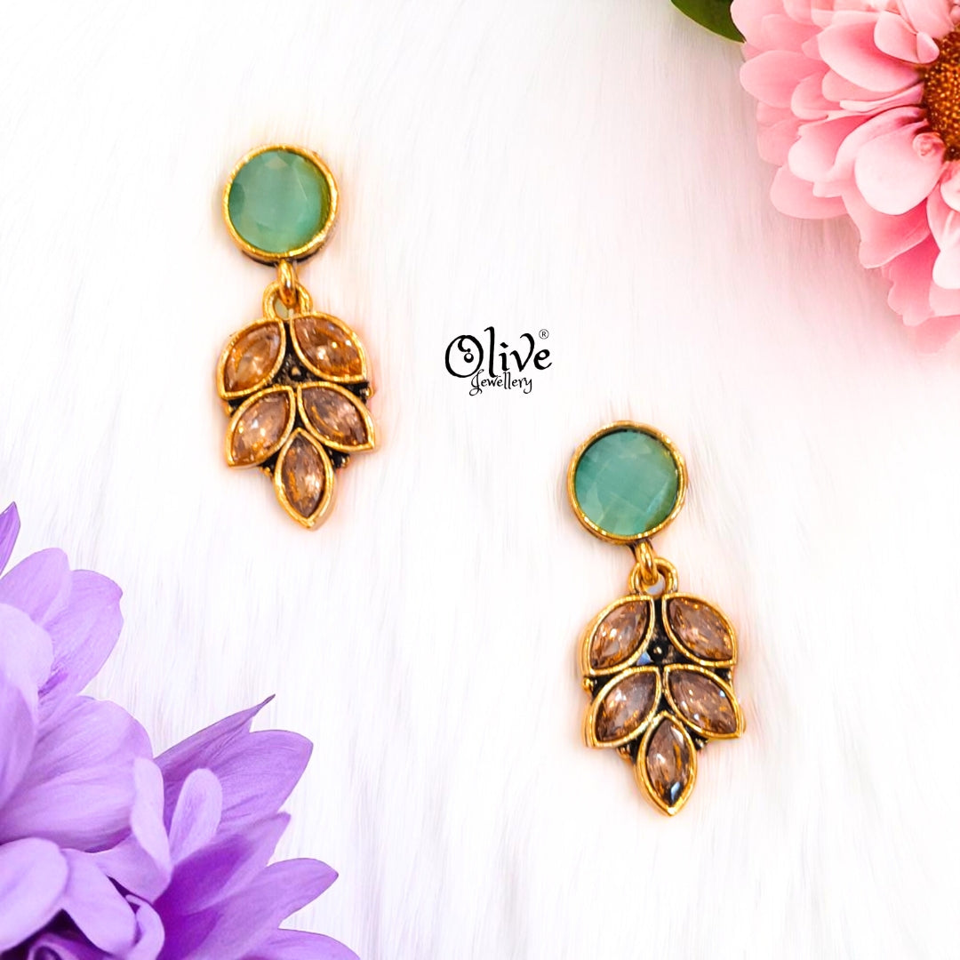 Oxidized Earrings - 499