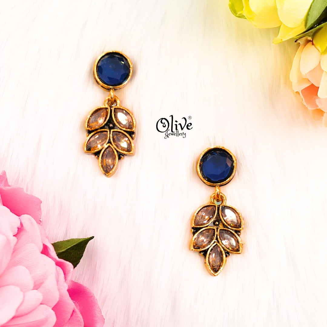 Oxidized Earrings - 499