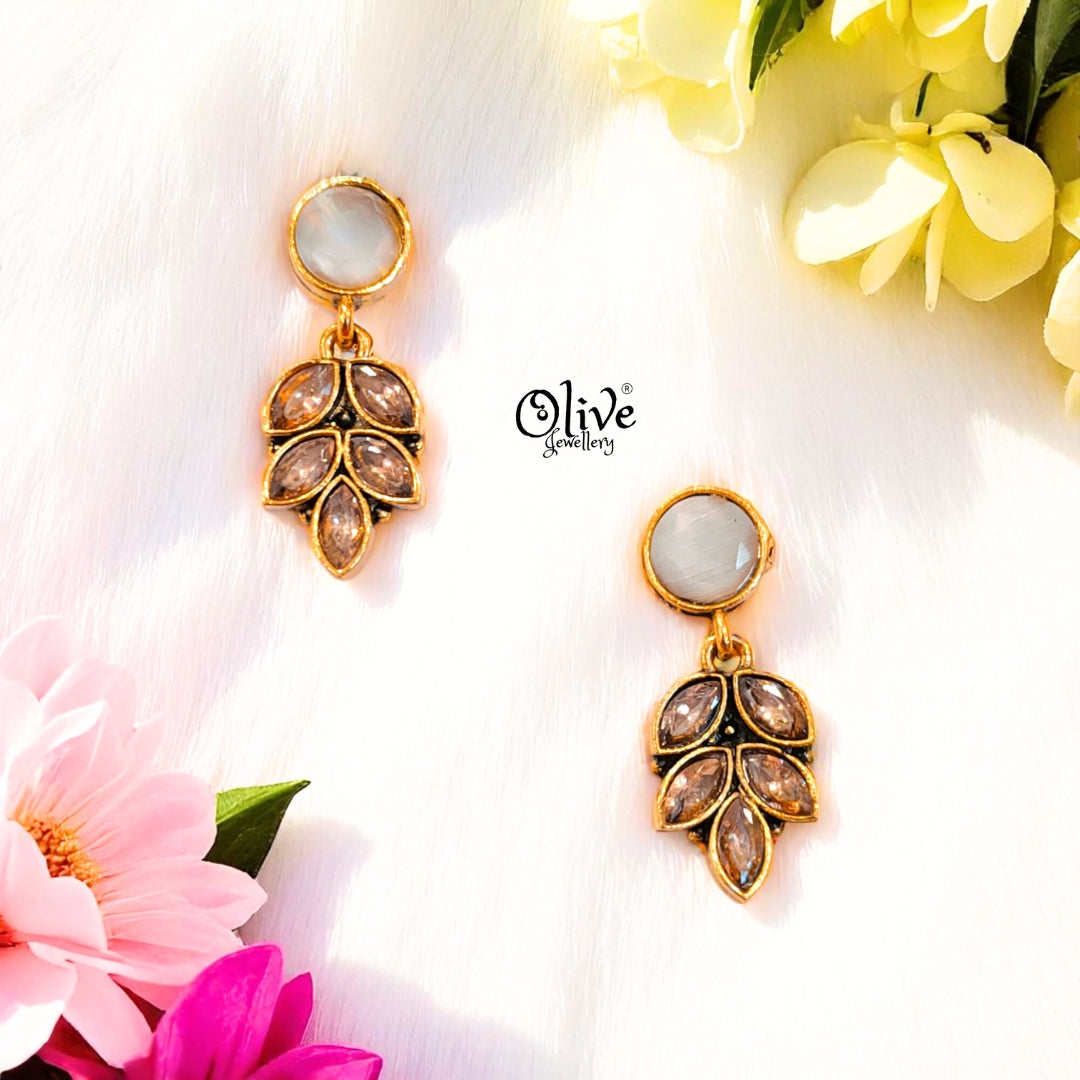Oxidized Earrings - 499