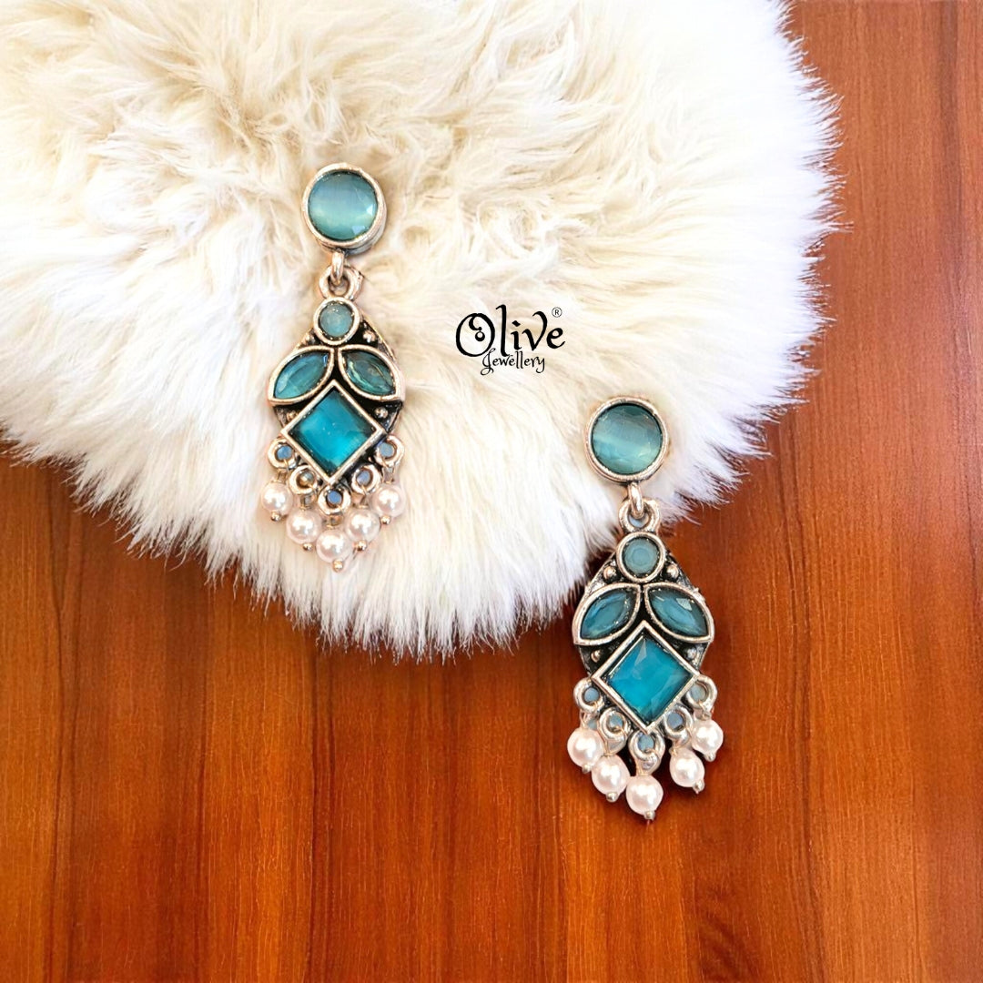 Oxidized Earrings - 511