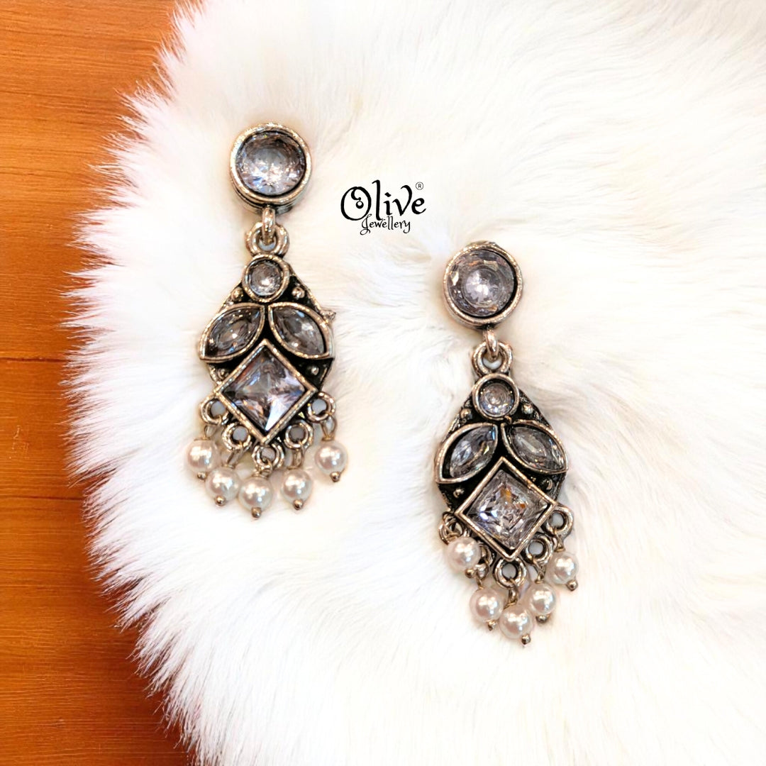 Oxidized Earrings - 511