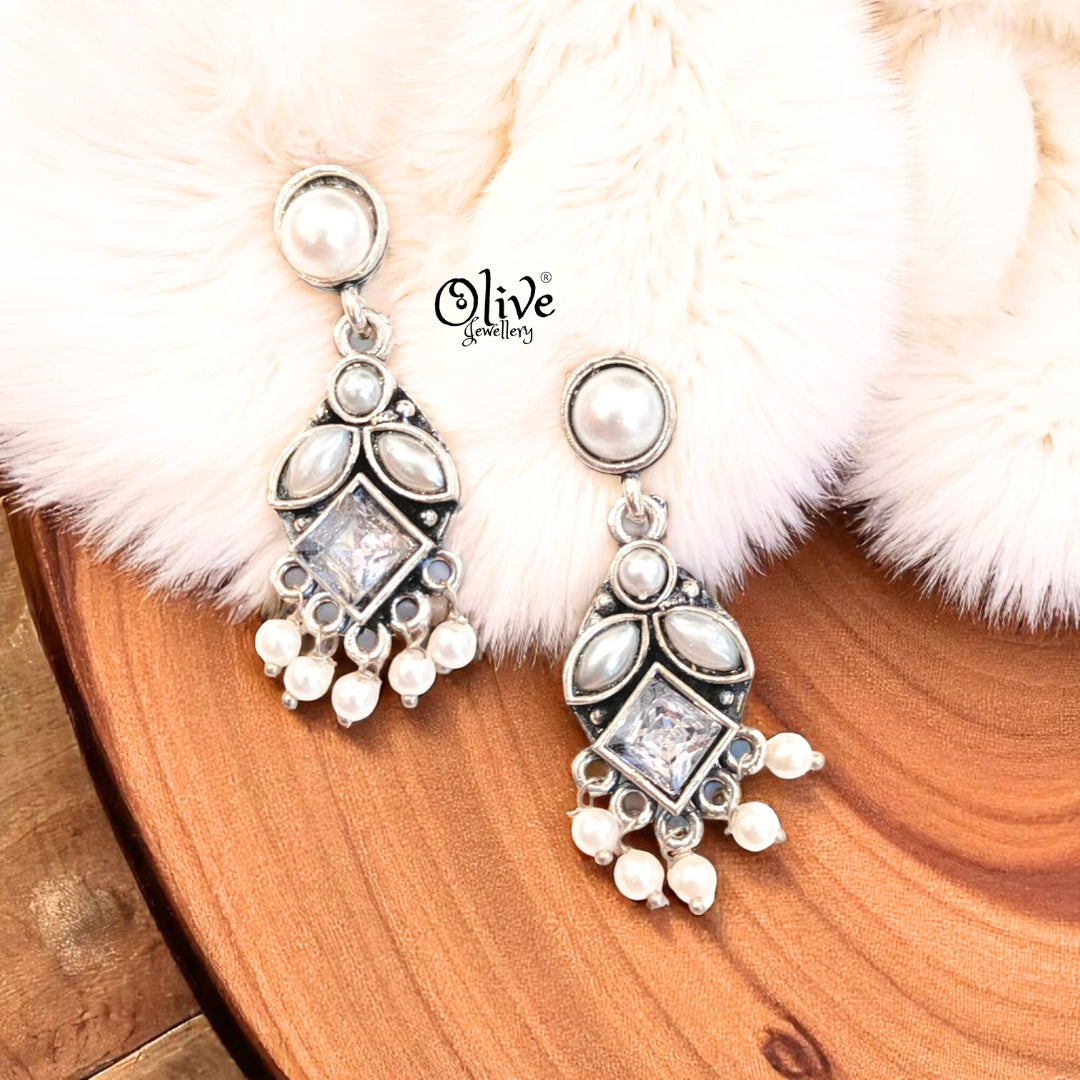 Oxidized Earrings - 511