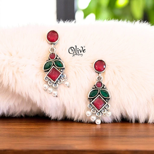 Oxidized Earrings - 511