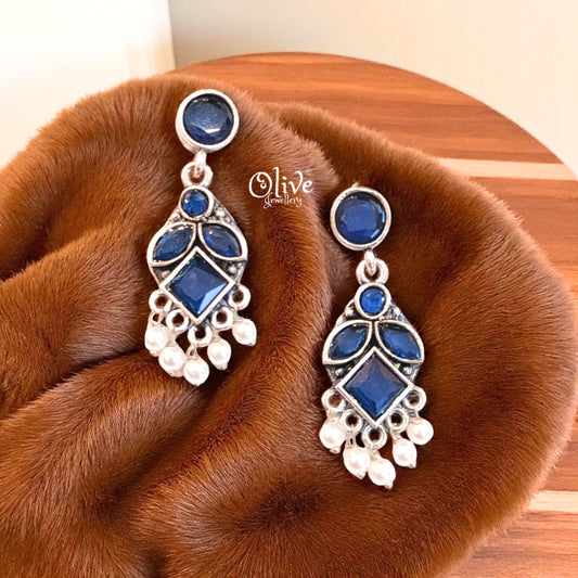 Oxidized Earrings - 511