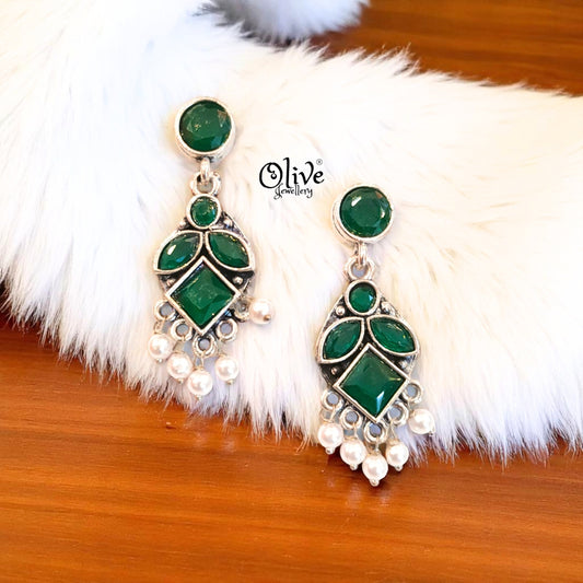 Oxidized Earrings - 511