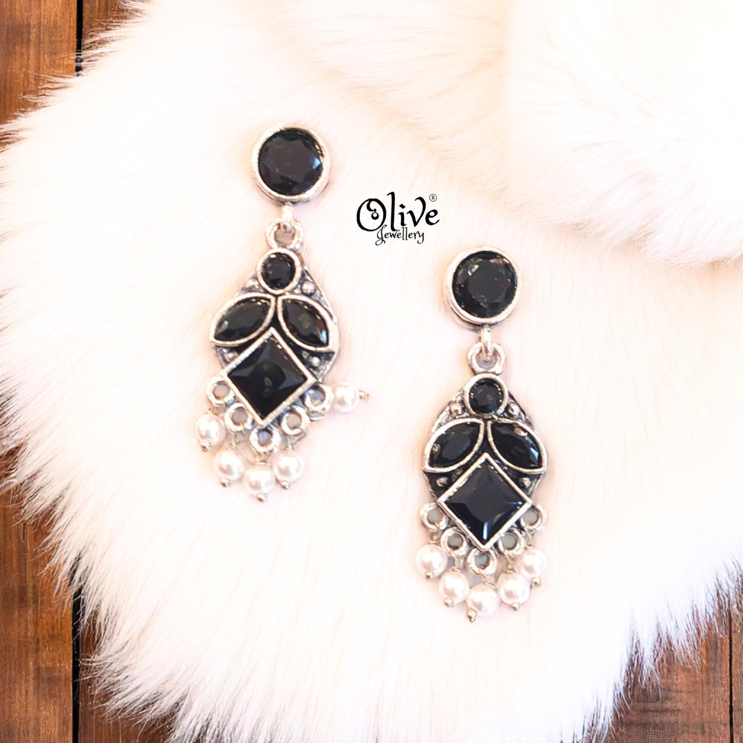 Oxidized Earrings - 511