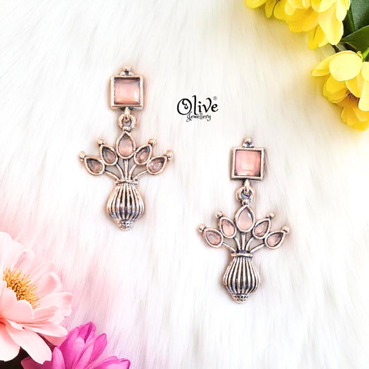 Oxidized Earrings - 522