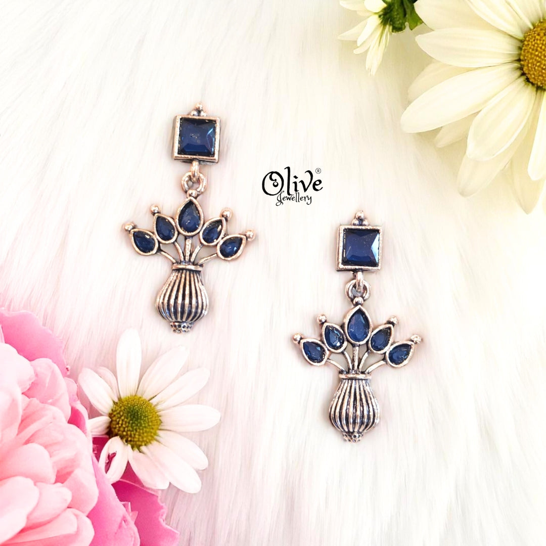 Oxidized Earrings - 522