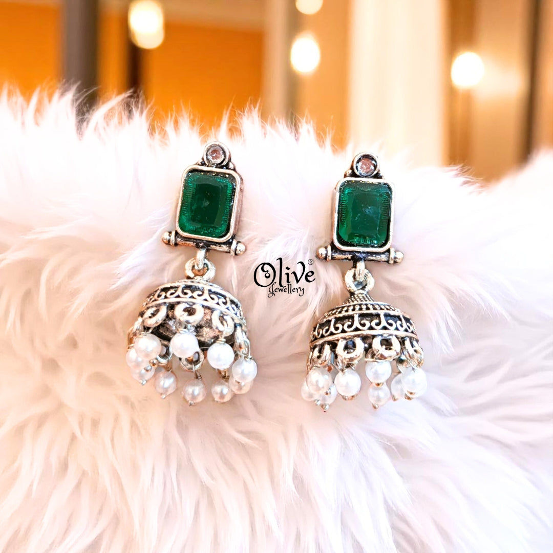 Oxidized Earrings - 532