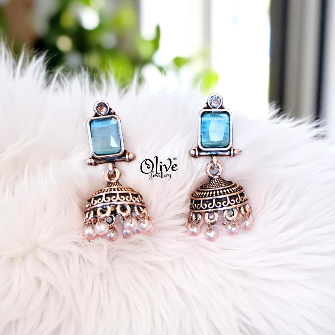 Oxidized Earrings - 532