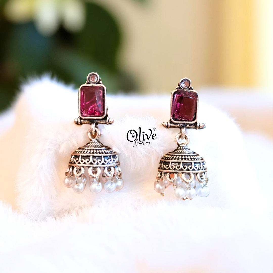 Oxidized Earrings - 532