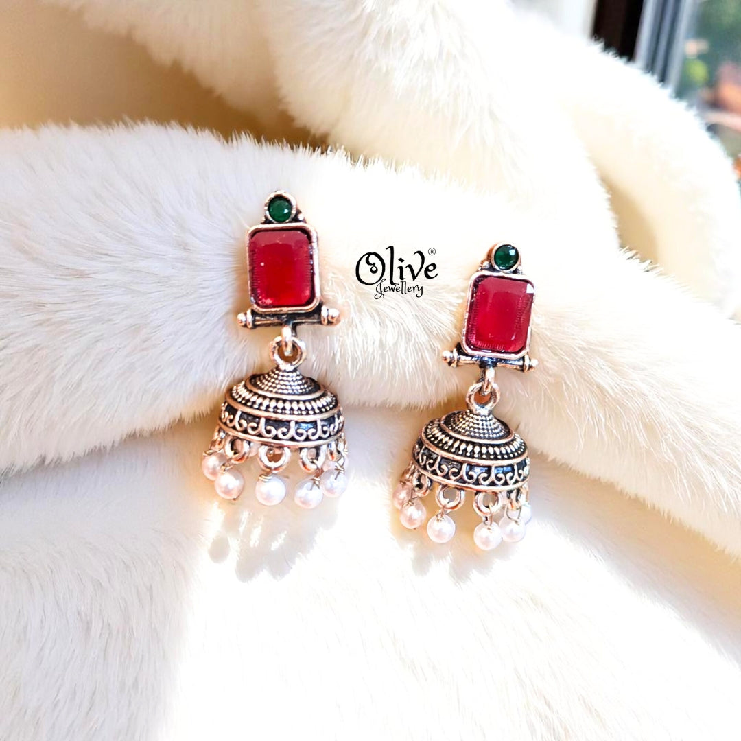 Oxidized Earrings - 532