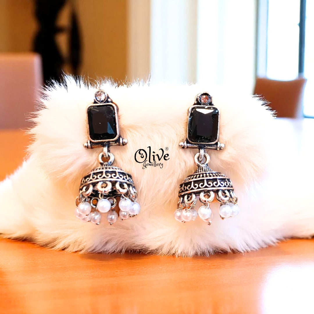 Oxidized Earrings - 532