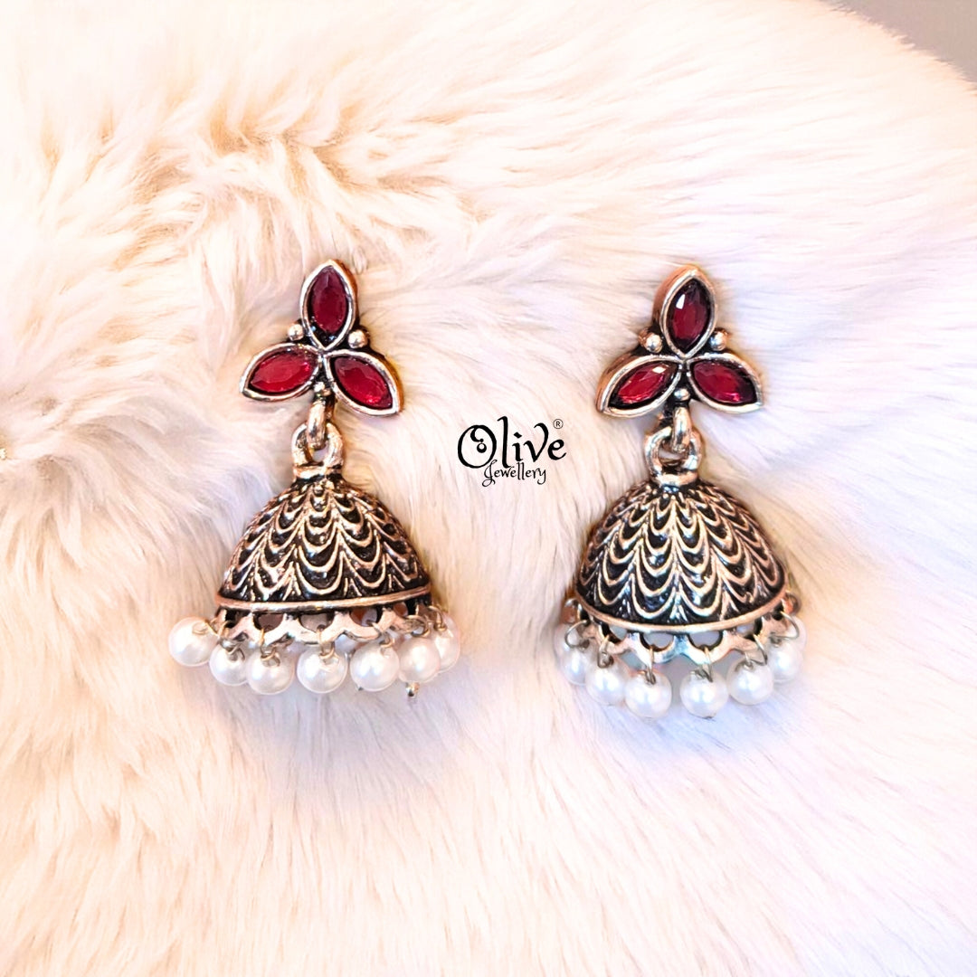 Oxidized Earrings - 540