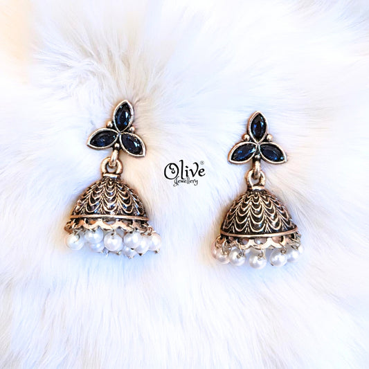 Oxidized Earrings - 540