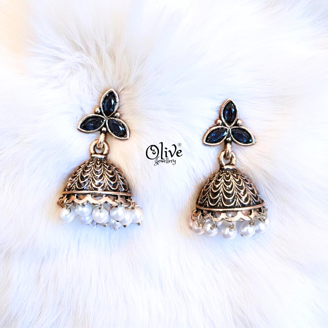 Oxidized Earrings - 540