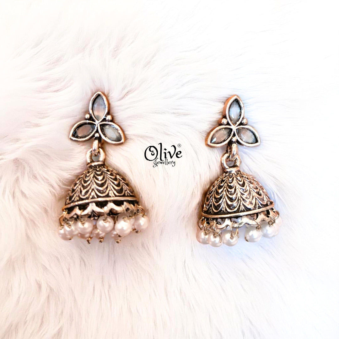 Oxidized Earrings - 540