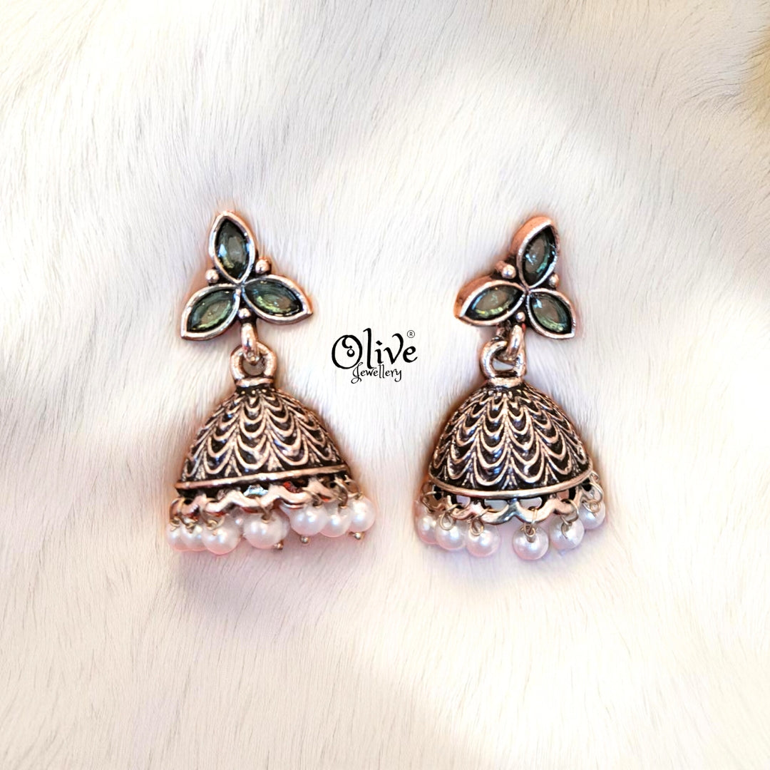 Oxidized Earrings - 540