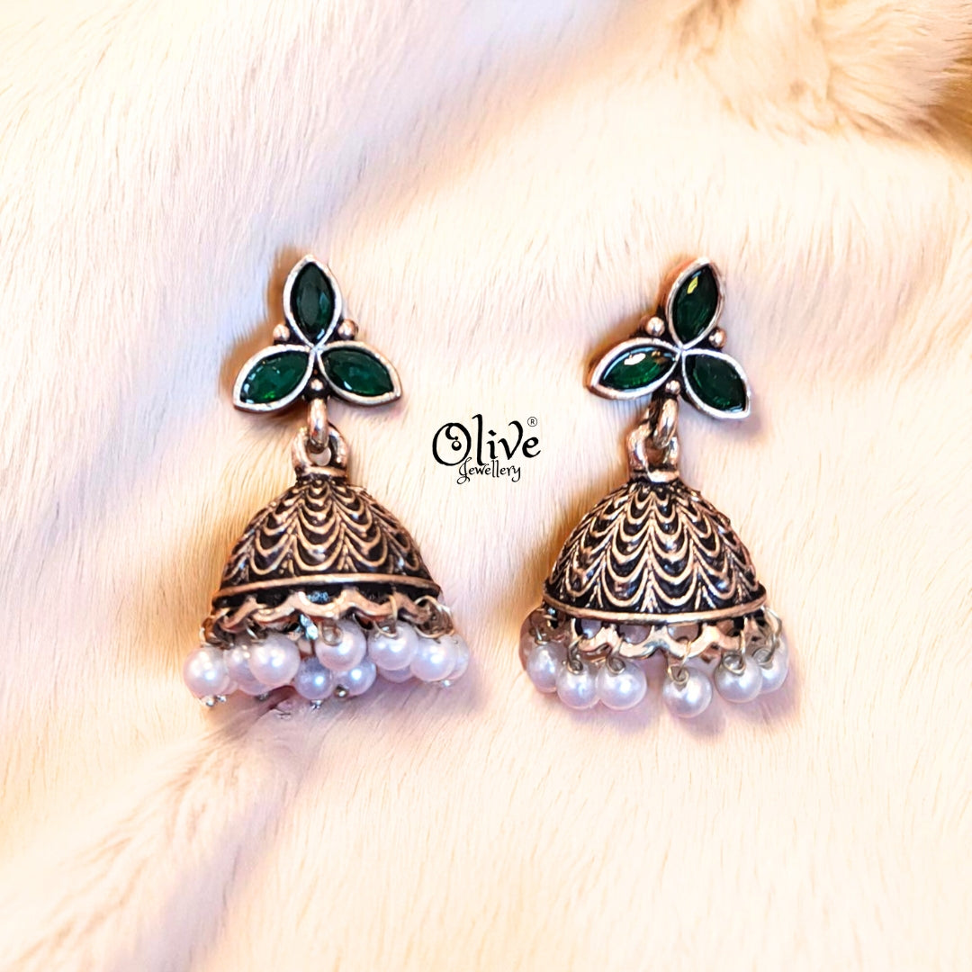 Oxidized Earrings - 540