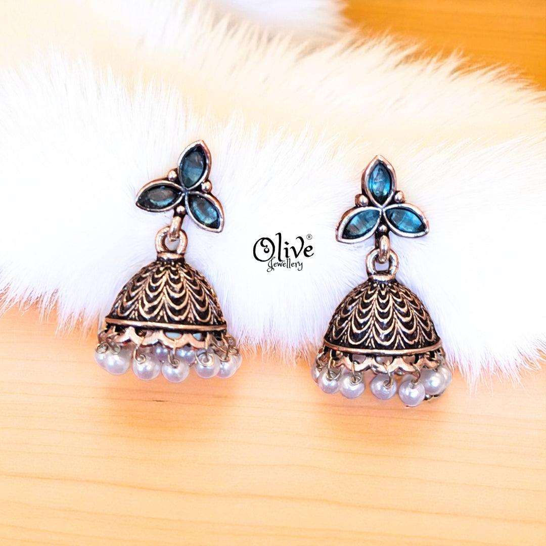 Oxidized Earrings - 540