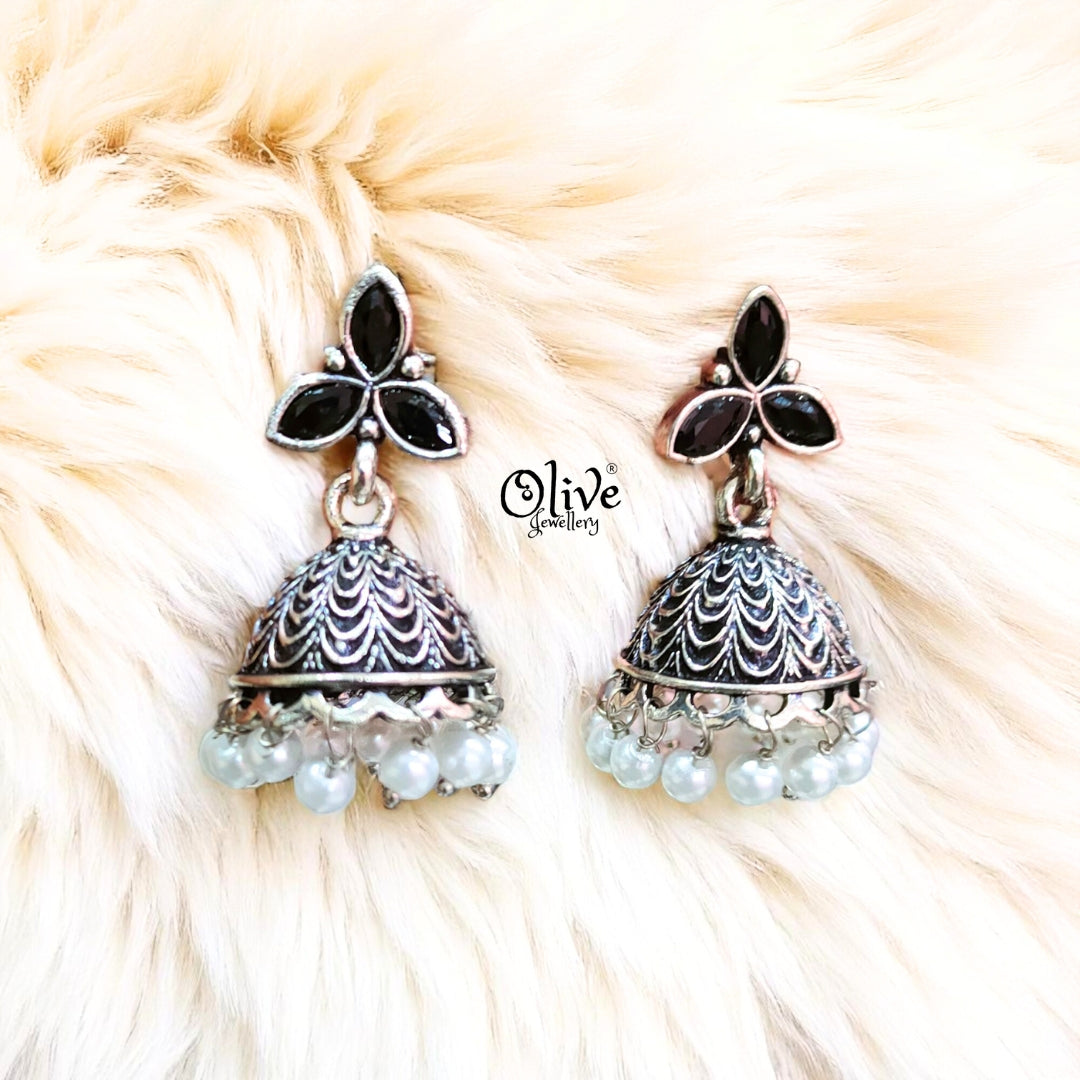 Oxidized Earrings - 540