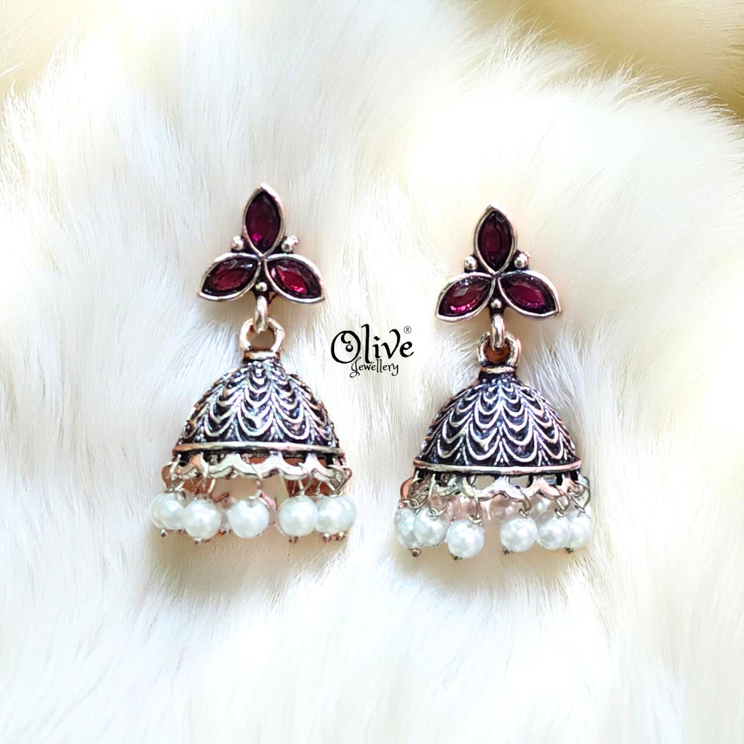 Oxidized Earrings - 540