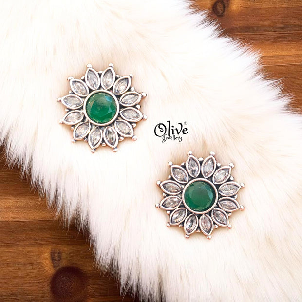 Oxidized Earrings - 550