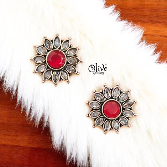 Oxidized Earrings - 550