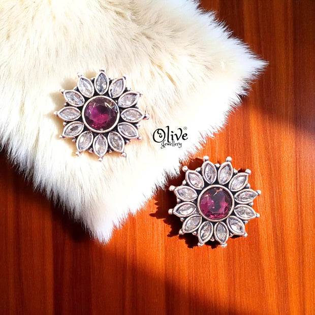 Oxidized Earrings - 550