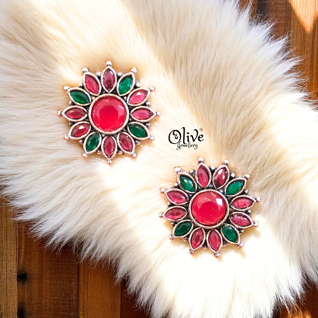 Oxidized Earrings - 550
