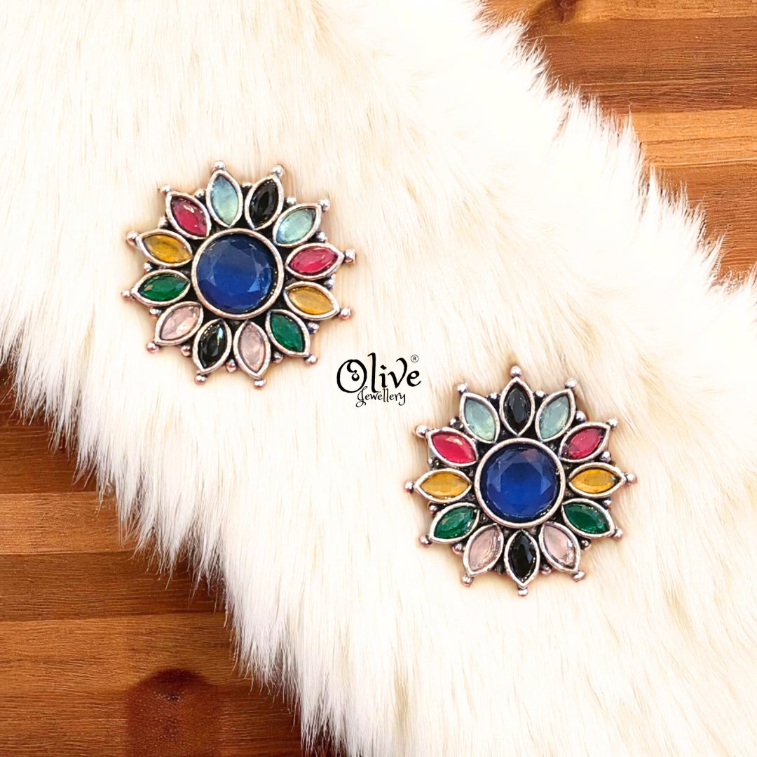 Oxidized Earrings - 550