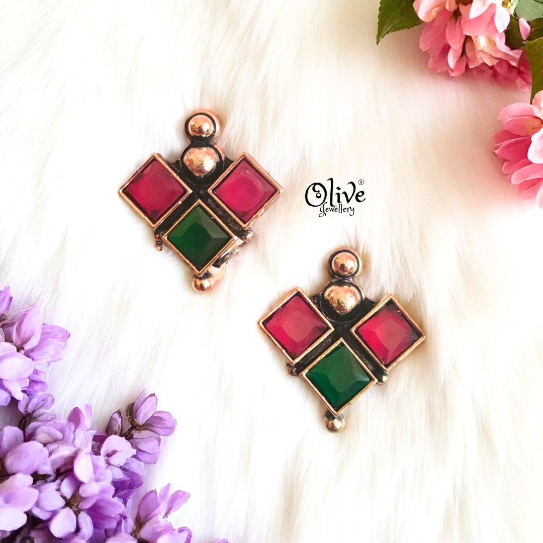 Oxidized Earrings - 562